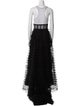 Christian Dior Mesh Accents Long Skirt