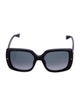 Christian Dior Cannage Pattern Oversize Sunglasses