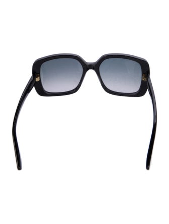 Christian Dior Cannage Pattern Oversize Sunglasses