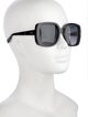 Christian Dior Cannage Pattern Oversize Sunglasses