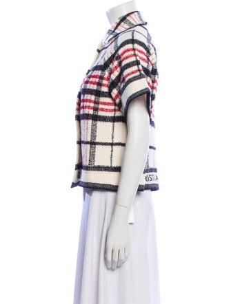 Christian Dior Plaid Print Evening Jacket