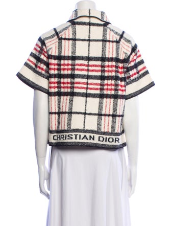 Christian Dior Plaid Print Evening Jacket