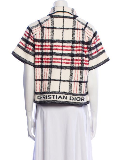 Christian Dior Plaid Print Evening Jacket
