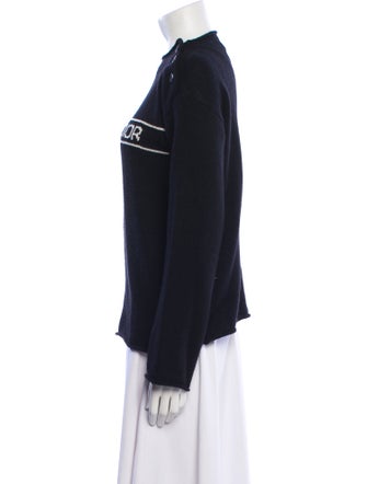 Christian Dior Cashmere Graphic Print Sweater