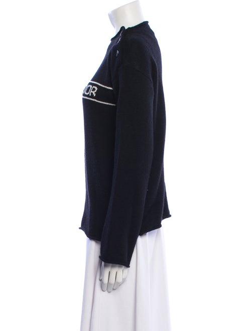 Christian Dior Cashmere Graphic Print Sweater