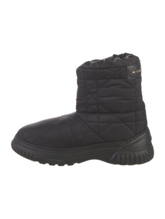 Christian Dior Cannage Pattern Nylon Boots
