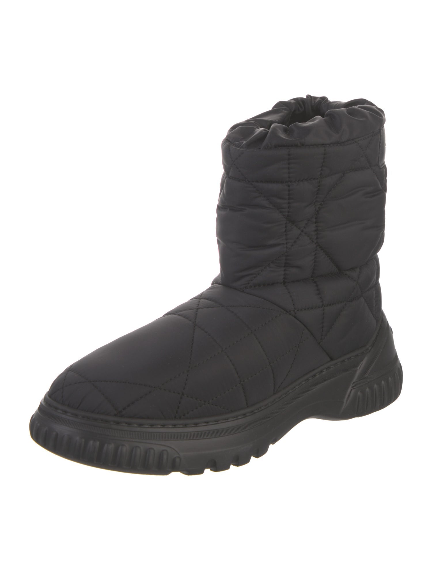 Christian Dior Cannage Pattern Nylon Boots