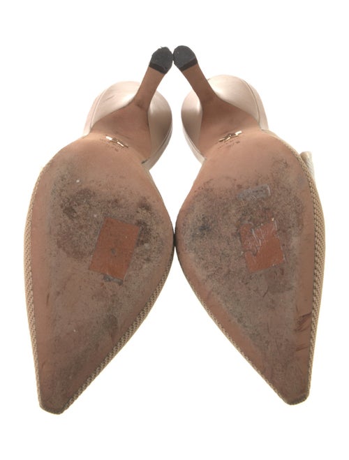 Christian Dior Graphic Print Bow Accents Slingback Pumps