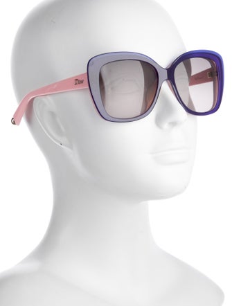 Christian Dior DiorPromesse2 Cannage Pattern Sunglasses
