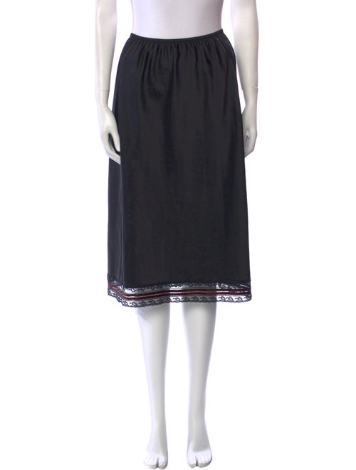 Christian Dior Lace Trim Embellishment Knee-Length Skirt
