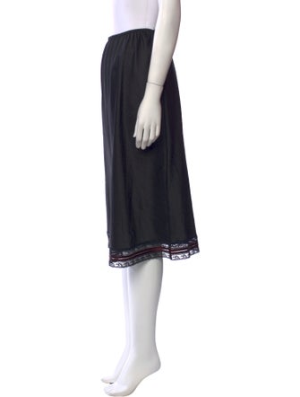 Christian Dior Lace Trim Embellishment Knee-Length Skirt