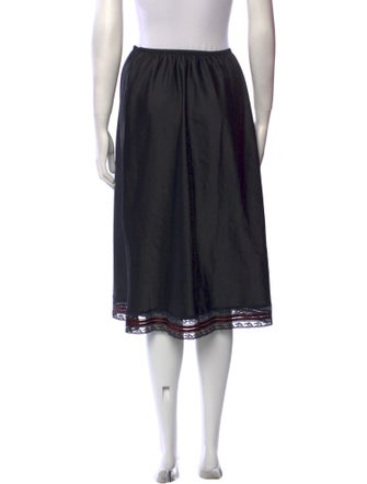 Christian Dior Lace Trim Embellishment Knee-Length Skirt