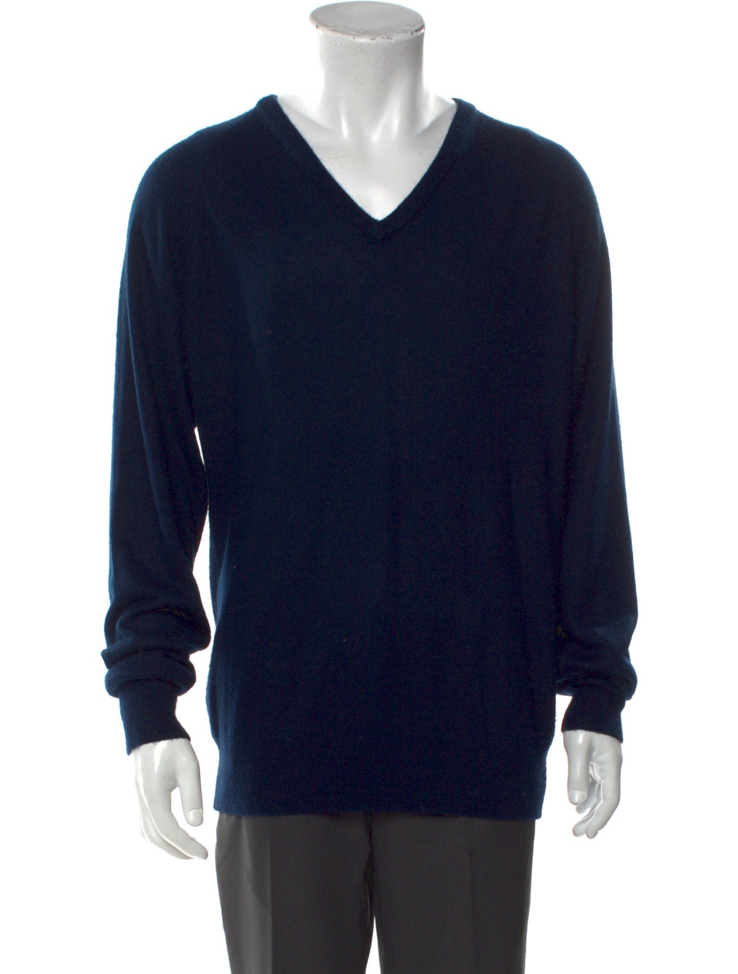 Christian Dior V-Neck Long Sleeve Pullover