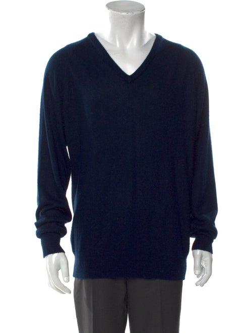 Christian Dior V-Neck Long Sleeve Pullover