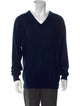 Christian Dior V-Neck Long Sleeve Pullover