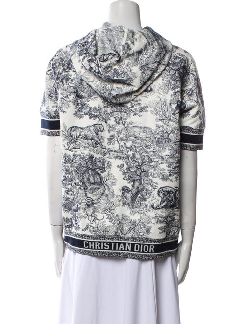 Christian Dior Paisley Print Mock Neck Sweatshirt