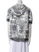 Christian Dior Paisley Print Mock Neck Sweatshirt