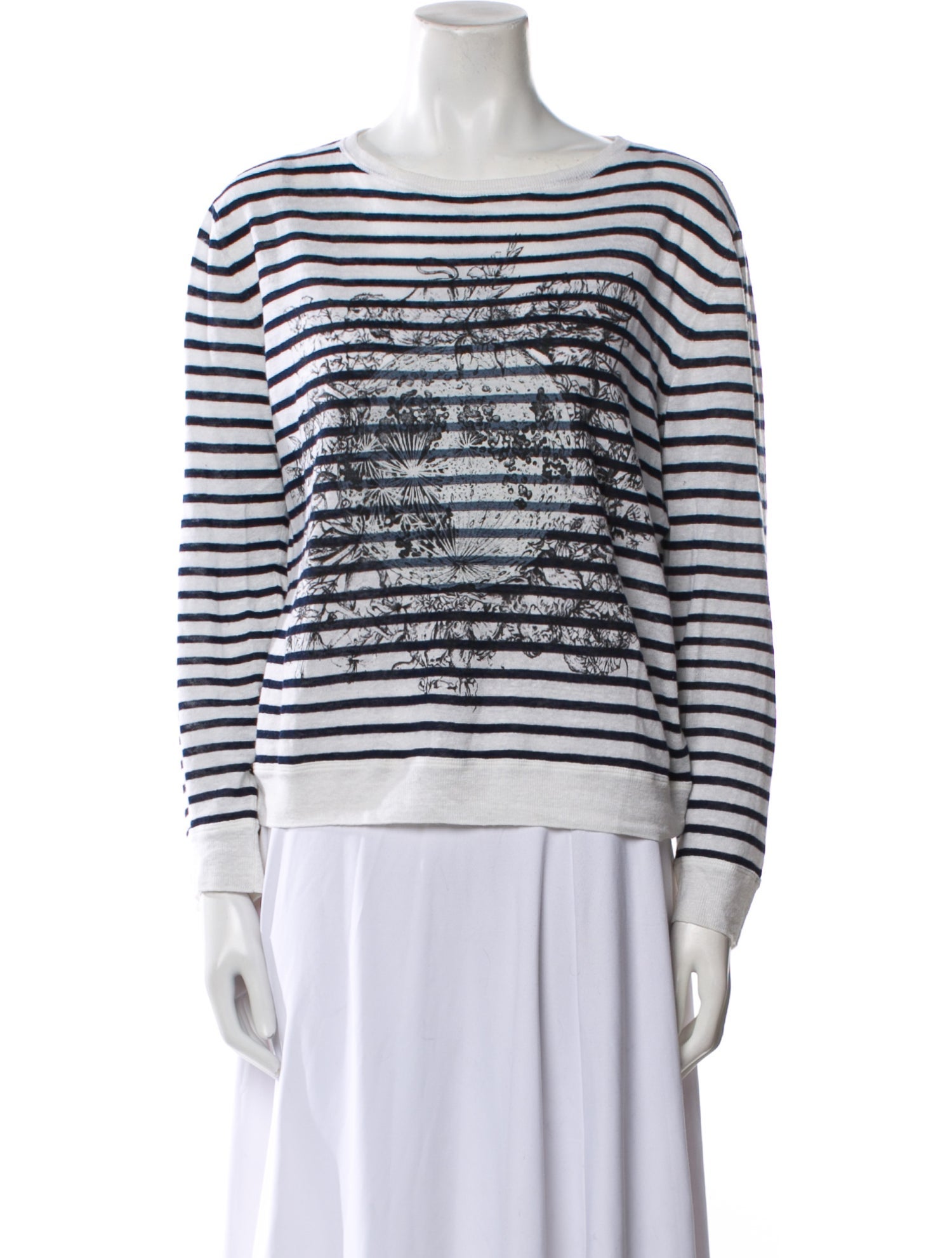 Christian Dior Linen Striped Top