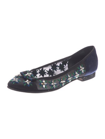 Christian Dior Mesh Patterned Flats