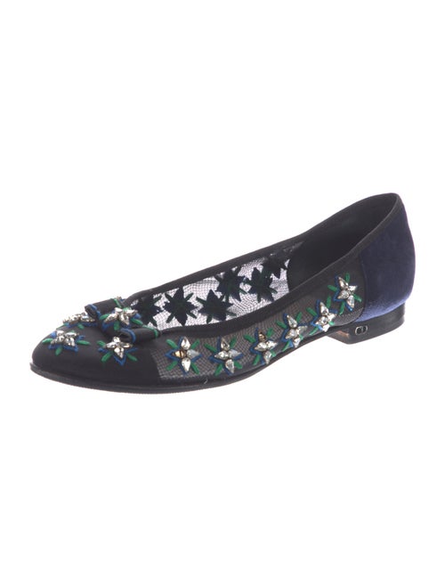 Christian Dior Mesh Patterned Flats