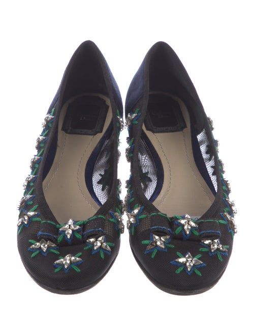 Christian Dior Mesh Patterned Flats