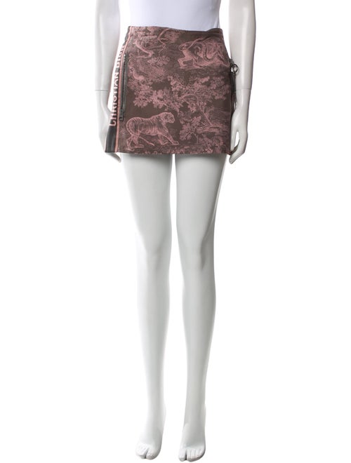Christian Dior Floral Print Mini Skirt