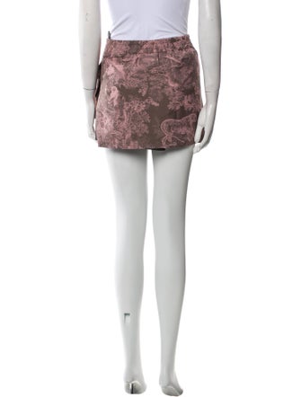 Christian Dior Floral Print Mini Skirt