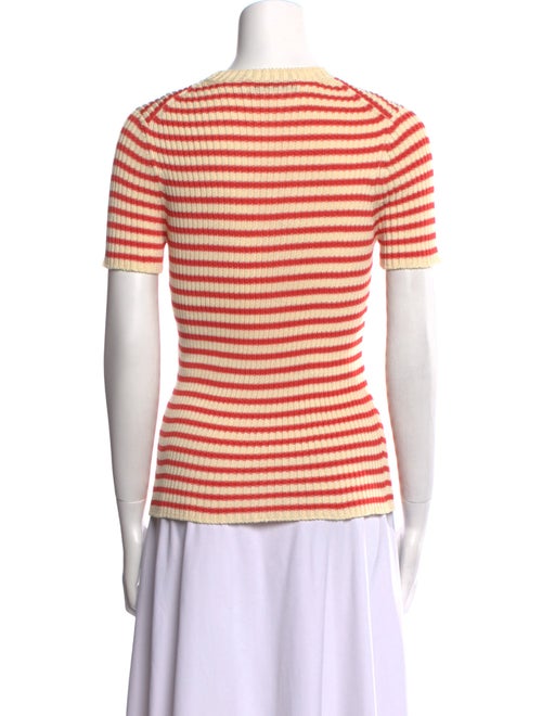 Christian Dior Striped Crew Neck T-Shirt