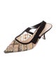Christian Dior Leather Printed Slingback Pumps