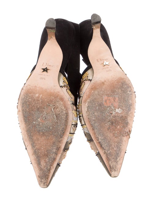 Christian Dior Leather Printed Slingback Pumps