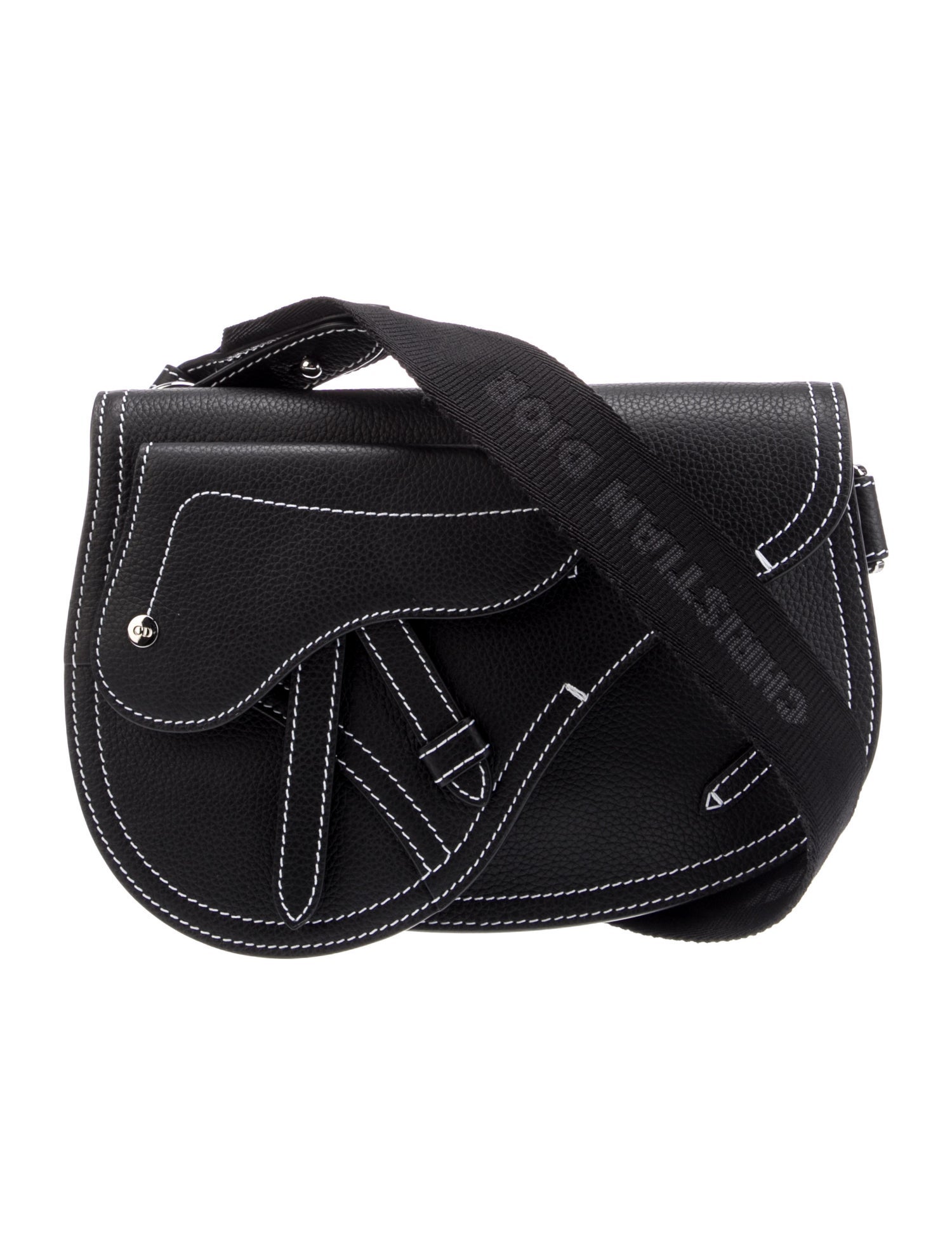 DIOR MEN Leather Crossbody Bag 2023