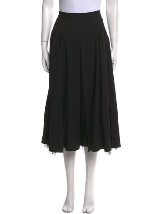 Christian Dior Pleated Accents Midi Length Skirt