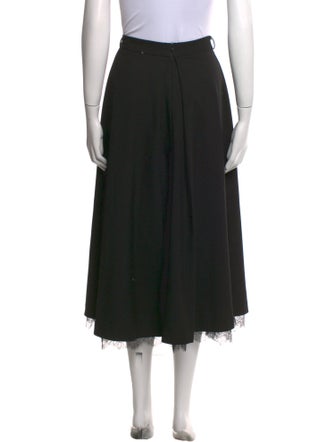 Christian Dior Pleated Accents Midi Length Skirt
