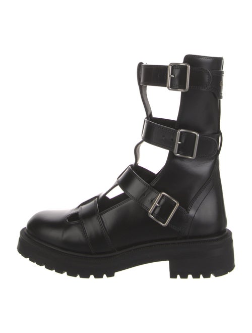 Christian Dior Leather Combat Boots
