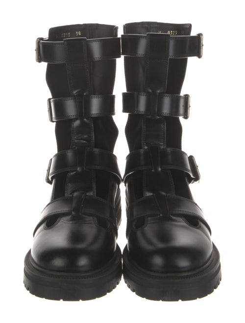Christian Dior Leather Combat Boots