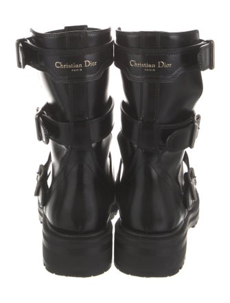 Christian Dior Leather Combat Boots