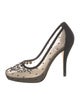 Christian Dior Mesh Lace Pattern Pumps