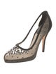 Christian Dior Mesh Lace Pattern Pumps
