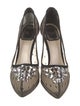 Christian Dior Mesh Lace Pattern Pumps