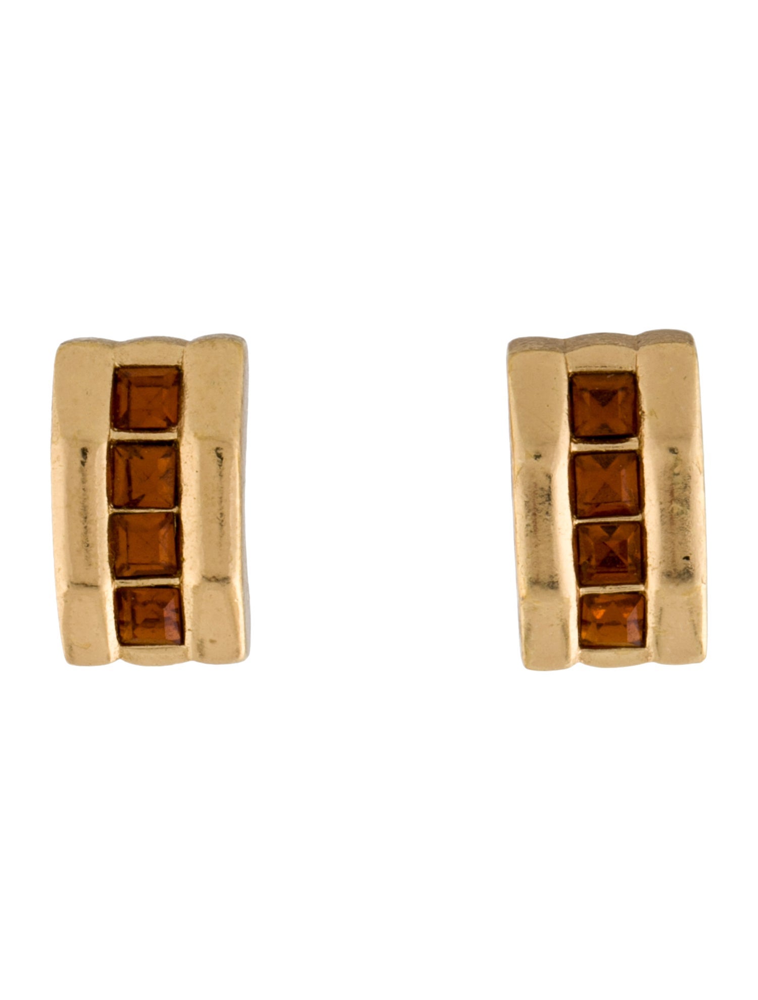 Christian Dior Vintage Crystal Stud Earrings