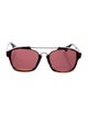 Christian Dior Square Mirrored Sunglasses