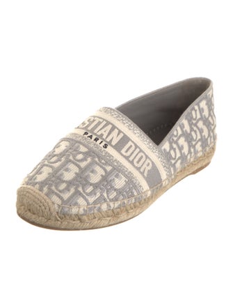 Christian Dior Oblique Jacquard Canvas Espadrilles