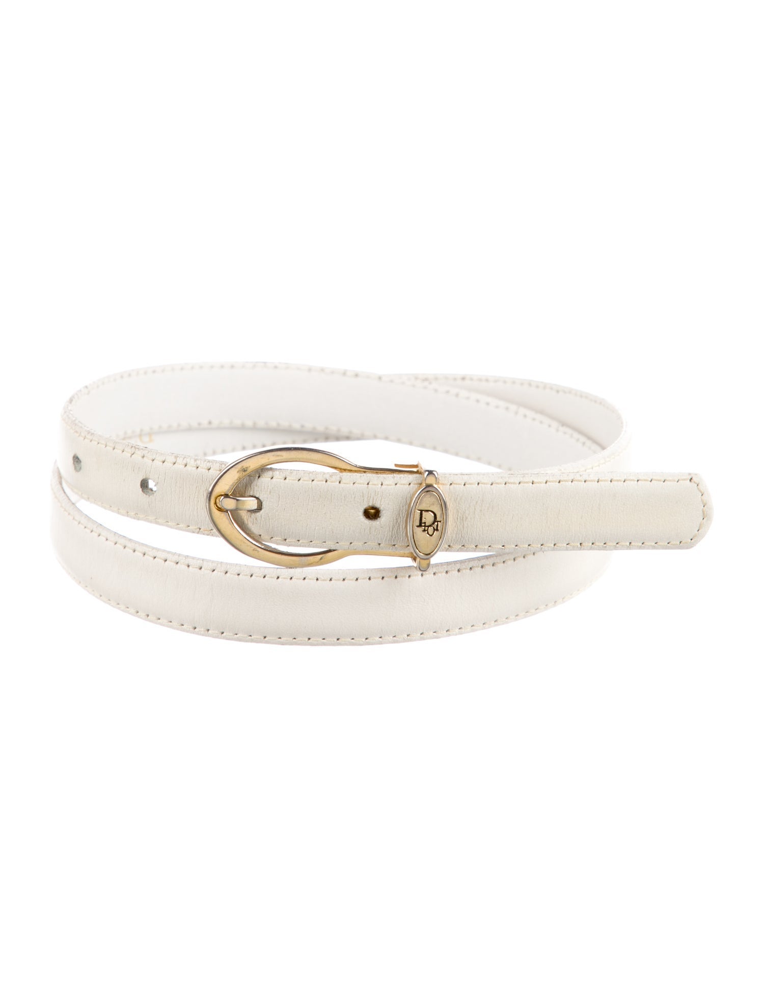Christian Dior Skinny Leather Belt