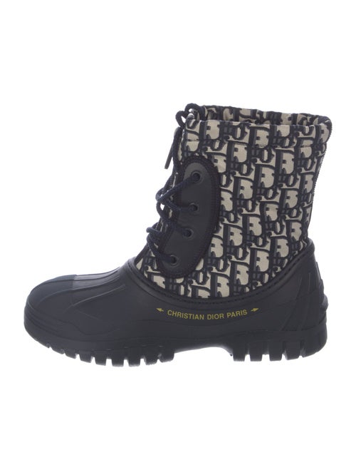 Christian Dior Oblique Jacquard Rubber Rain Boots