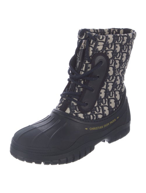 Christian Dior Oblique Jacquard Rubber Rain Boots