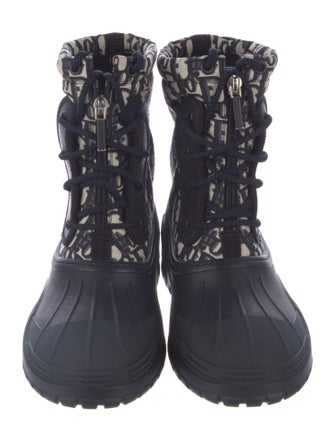 Christian Dior Oblique Jacquard Rubber Rain Boots