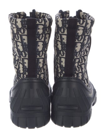 Christian Dior Oblique Jacquard Rubber Rain Boots