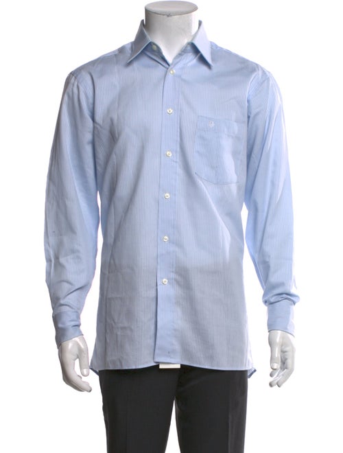 Christian Dior Striped Long Sleeve Dress Shirt