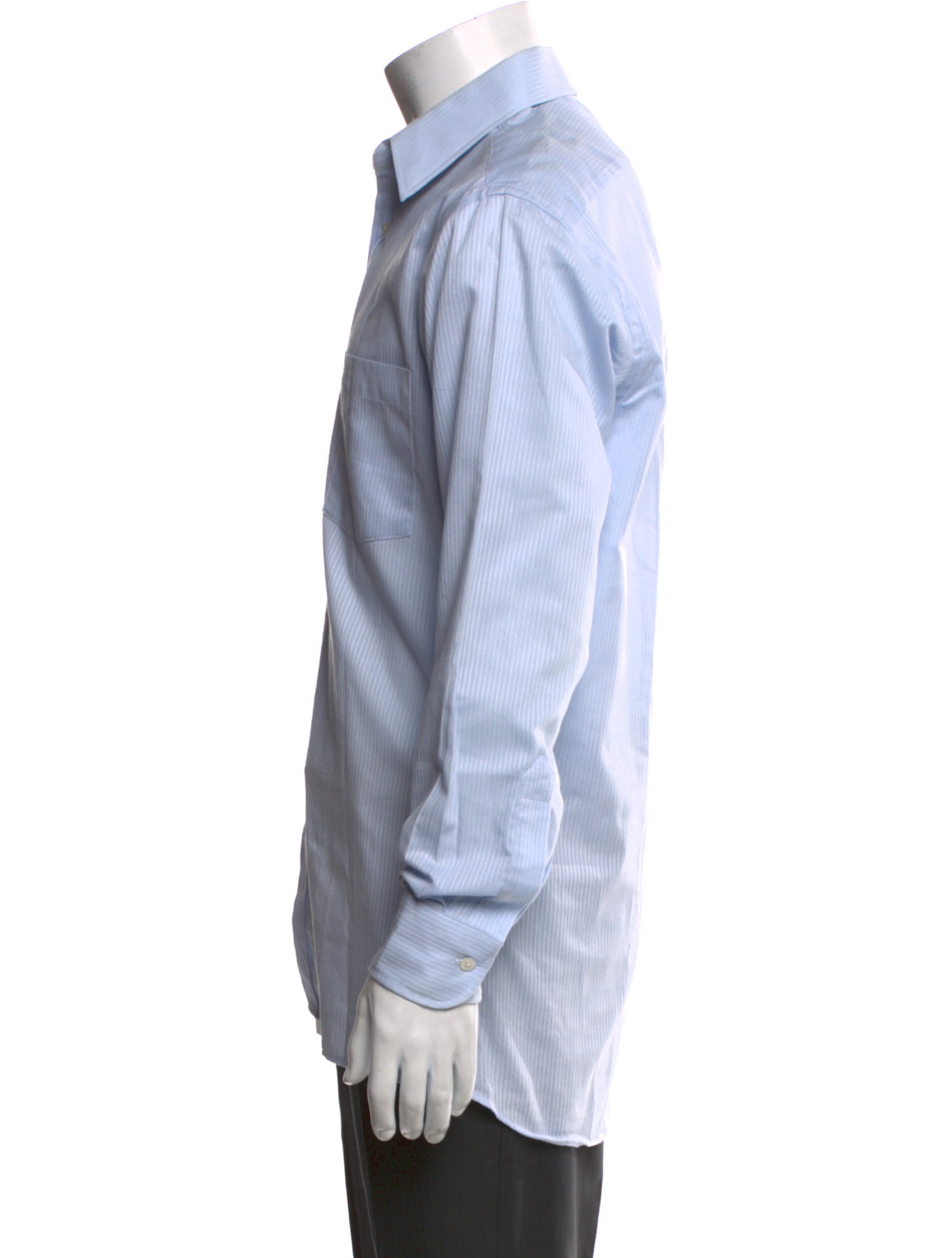 Christian Dior Striped Long Sleeve Dress Shirt