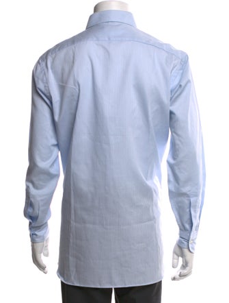Christian Dior Striped Long Sleeve Dress Shirt